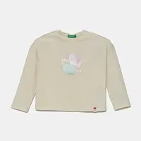 Detská bavlnená košeľa s dlhým rukávom United Colors of Benetton