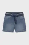 Detské rifľové krátke nohavice Mayoral soft denim jogger