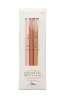 Sada pier Designworks Ink Twisty Slim Metal Pens 3-pak