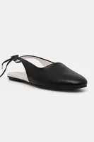 Kožené balerínky Calvin Klein BALLERINA SLING BACK LTH