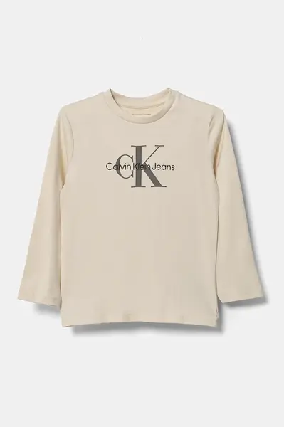 Detské tričko s dlhým rukávom Calvin Klein Jeans