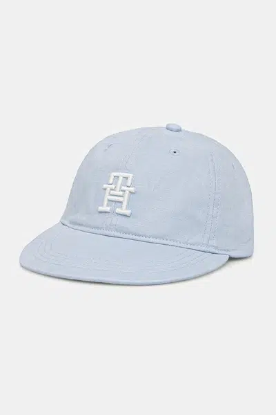 Detská bavlnená šiltovka Tommy Hilfiger jednofarebná, AU0AU01954