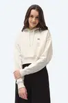 Mikina Dickies DK0A4XJTECR-cream, dámska, béžová farba, s kapucňou, jednofarebná