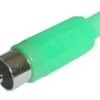 Konektor CINCH kabel plast zelený