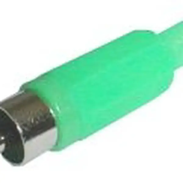 Konektor CINCH kabel plast zelený