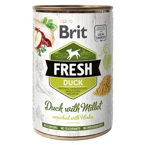 BRIT Fresh Duck with Millet konzerva pro psy 400 g
