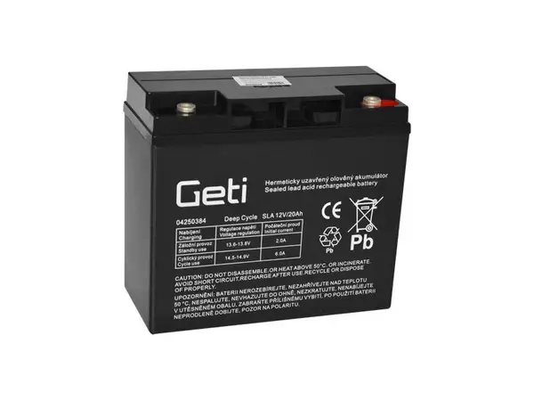 Baterie olověná 12V  20Ah GETI pro elektromotory