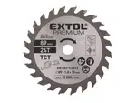 Kotouč pilový s SK plátky, Ř89 x 2,0 x 10 mm, 24T, EXTOL PREMIUM