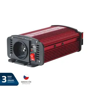 Měnič napětí GETI GPI 312 12V/230V 300W USB