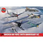 Classic Kit letadla A40004 - Swedish Air Force 100th Anniversary Set (Multi Pack) (1:72)