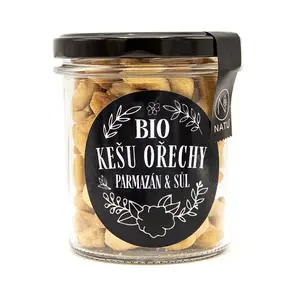 NATU Kešu ořechy s parmezánem a fleur de sel BIO 160 g