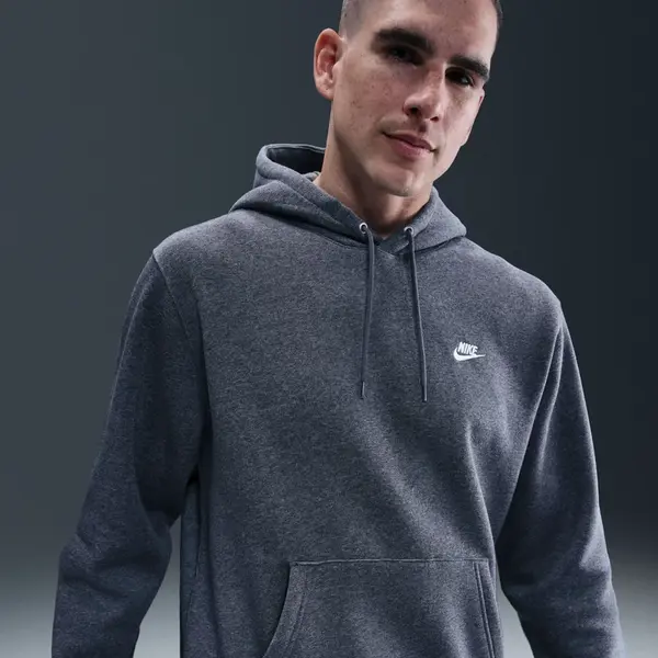 Nike Club Mens Pullover Fleece Hoodie S