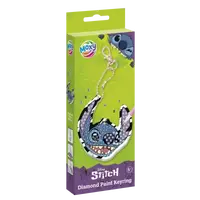 Diamantové malování Stitch - výroba klíčenky