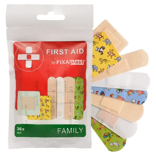 FIXAplast First aid family náplast mix 36 kusů