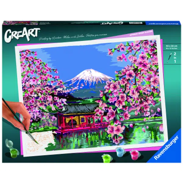 Malování podle čísel CreArt Japonské třešňové květy