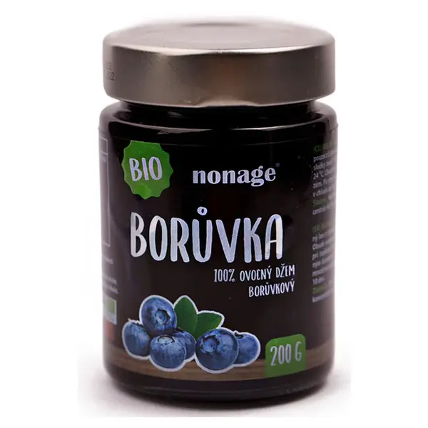 NONAGE Borůvkový ovocný džem premium BIO 200 g
