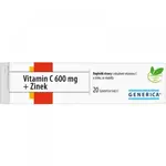 GENERICA Vitamin C 600 mg + zinek 20 šumivých tablet