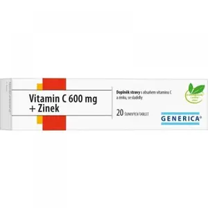 GENERICA Vitamin C 600 mg + zinek 20 šumivých tablet