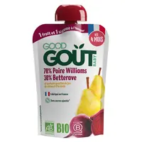 GOOD GOUT Hruška Williams s červenou řepou 4m+ BIO 120 g