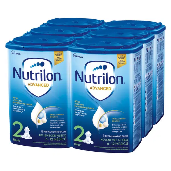 NUTRILON 2 Advanced Pokračovací mléko od 6-12 měsíců 6 x 800 g