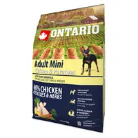 ONTARIO Dog Adult Mini chicken & potatoes granule pro psy, Hmotnost balení (g): 6,5 kg