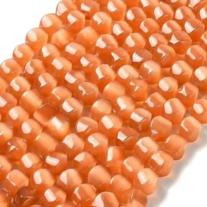 Glass Cat Eye Beads Strands