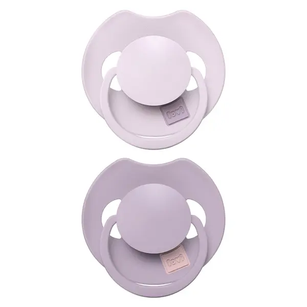 LOVI Dudlík silikonový dynamický prime 6-18m baby lilac violet 2 kusy