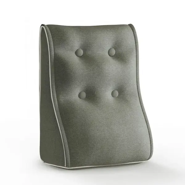 Vercart ZÁDOVÝ POLŠTÁŘ Polštář na čelo postele Polyester-len Šedý 40/22 cm