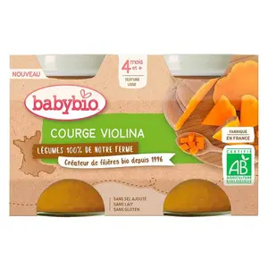 BABYBIO dýně Violina z naší vlastní ekofarmy 2x130 g