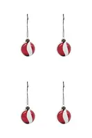 Sada vánočních ozdob House Doctor HDTwister 6 cm 4-pack