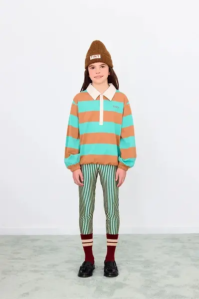 Dětské legíny Tinycottons STRIPES SHINY LEGGINGS