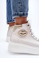 LEMAR Dámske vysoké tenisky s vysokým zipsom