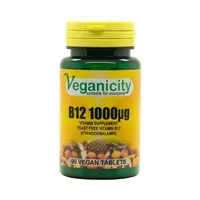 Veganicity vitamín B12 1000µg (Cyanocobalamin), 90 vegan tabliet