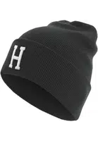 Knitted hat with letter cuff H
