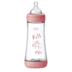 CHICCO Lahev kojenecká Perfect5 silikon, holka 300 ml