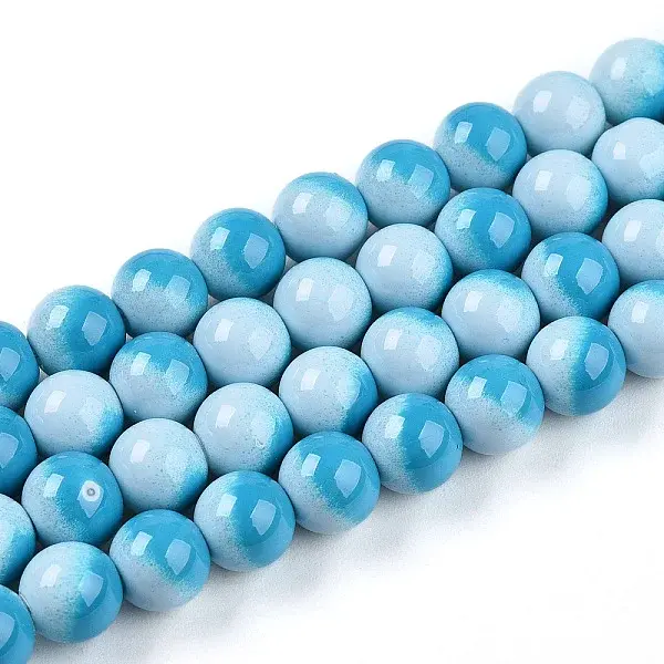 Baking Painted Glass Beads Strands