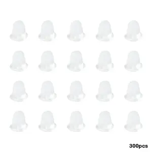 300Pcs Plastic Ear Nuts