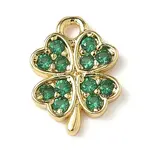 Brass Micro Pave Cubic Zirconia Charms