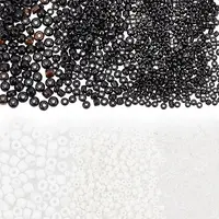 White & Black Series Glass Seed Beads