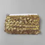 Polyester Fringe Lace Trim Ribbon with Iron Charms Tassel