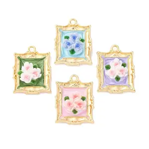 Resin Enamel Pendants