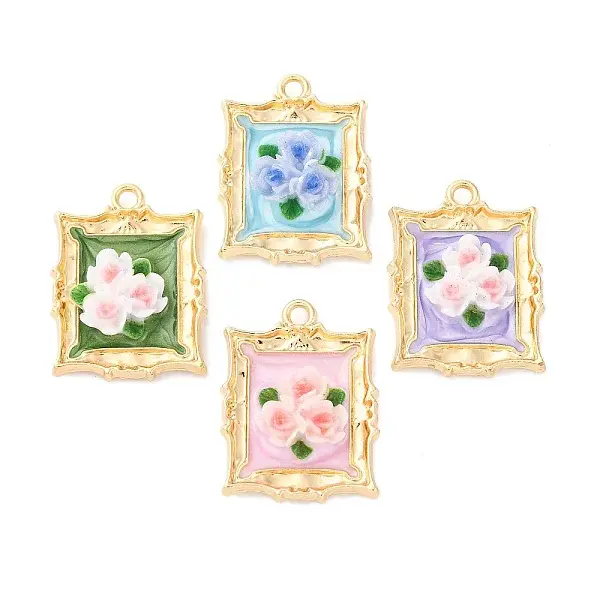 Resin Enamel Pendants