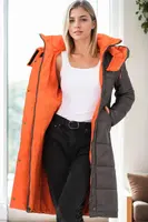 Z9738 DEWBERRY WOMEN'S COAT-ANTHRACITE