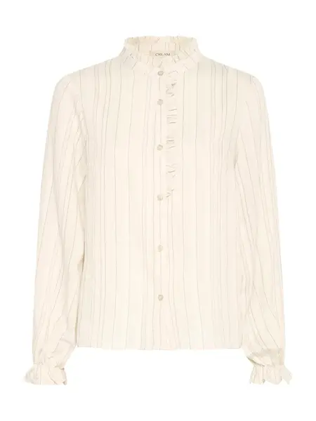 Cream Blúzka 'CRVenea Joa'  svetlobéžová / tmavohnedá