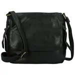 Trendy dámská koženková crossbody kabelka Anelise, černá
