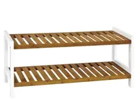 Regál na topánky (botník) Lena, bambusové drevo, 2 police%