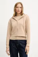 Mikina Armani Exchange dámská, béžová barva, s kapucí, hladká, XW000822 AF10818