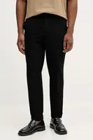 Kalhoty BOSS P-Perin-CW-WG-261F pánské, černá barva, přiléhavé, 50555014