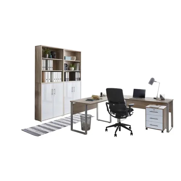 MID.YOU KANCELÁŘ, bílá, Sonoma dub