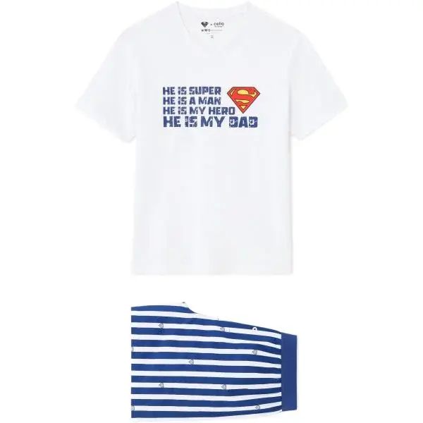 CELIO LLIMANPYJ Pánske pyžamo, biela, veľkosť